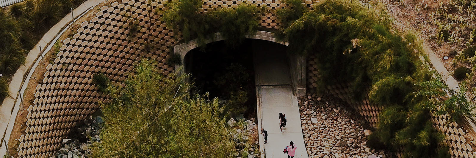 pedestrian tunnel precast arch