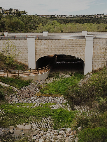 concrete arch with Enviroflex mat